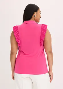 Blustopp med volanger, bonprix