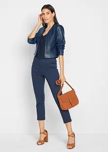 Stretchig dra på-byxa i 7/8-längd, bonprix