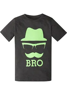 T-shirt med coolt tryck för barn, ekologisk bomull, bonprix