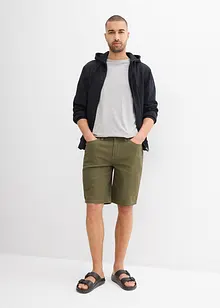 Stretchiga jeansbermudas (2-pack), Regular Fit, bonprix