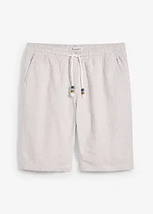 Bermudas med linne, normal passform, bonprix
