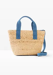 Shoppingväska med halmlook, bonprix