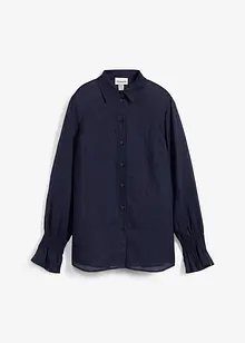 Skjortblus i rami, bonprix