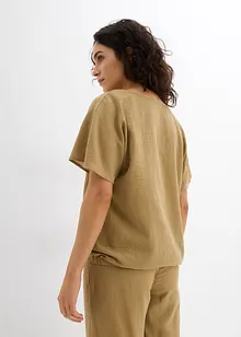 Oversizeblus med resår i nederkanten, bonprix