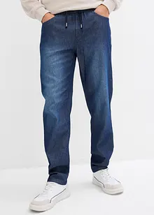 Dra på-jeans i somrig denim, klassisk passform (2-pack), bonprix