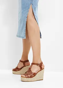 Sandalett med kilklack, bonprix