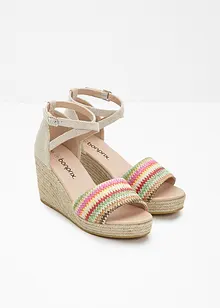 Sandalett med kilklack, bonprix