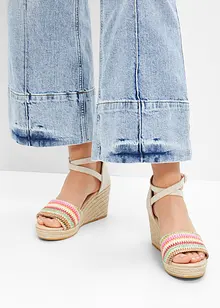 Sandalett med kilklack, bonprix