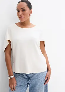 Oversizetopp i böljande viskosmix, bonprix