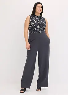 Jumpsuit med chiffong, bonprix