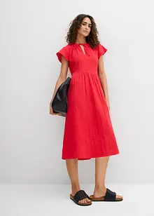 Klänning av mjuk muslin, bonprix