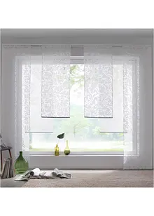 Enfärgad panelgardin med återvunnen polyester (1-pack), bonprix