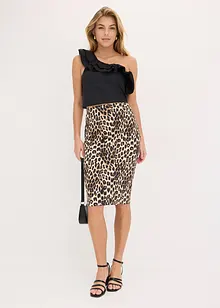 Blus med volanger, bonprix