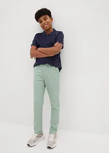 Stretchiga chinos i bomull för barn, Slim Fit, bonprix