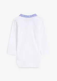 Långärmad body med skjortkrage för bebisar, ekologisk bomull, bonprix