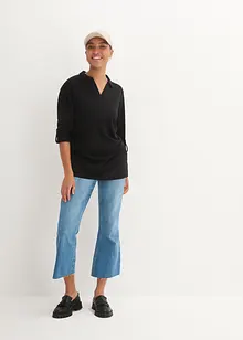 Lång pikétröja av Punto di Roma, bonprix