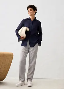 Skjortblus i rami, bonprix