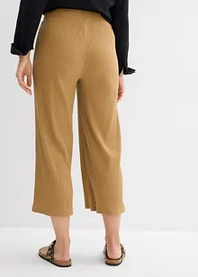 Ribbstickad jerseybyxa med bekväm midja, bonprix