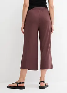 Ribbstickad jerseybyxa med bekväm midja, bonprix