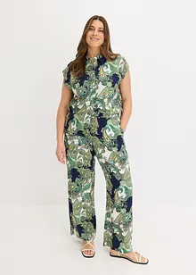 Mönstrad blus av viskos med mjukt fall, bonprix