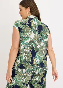 Mönstrad blus av viskos med mjukt fall, bonprix