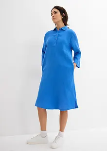 Skjortklänning av mjuk bomullsmuslin, bonprix