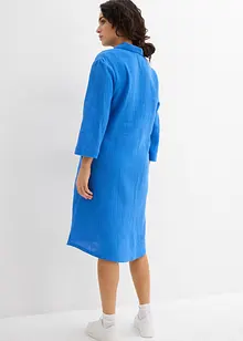 Skjortklänning av mjuk bomullsmuslin, bonprix