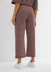Jerseybyxa av bomullsmaterial med struktur, bonprix
