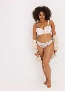 Balconette-BH med broderi med tryckt mönster, bonprix