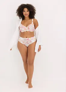 Minimizer-BH med bygel och broderi med sirligt, tryckt mönster, bonprix