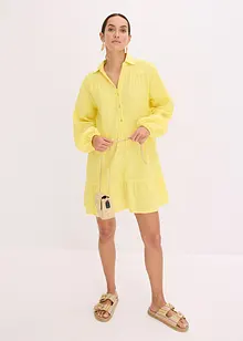 Kort muslinklänning med våder, bonprix