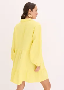 Kort muslinklänning med våder, bonprix