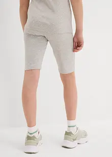 Cykelbyxa i elastisk materialmix med ekologisk bomull (2-pack), bonprix