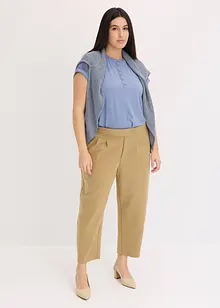 Jerseybyxa med veck, bonprix