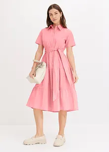 Blusklänning i elastisk bomullsmix, bonprix