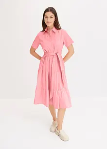 Blusklänning i elastisk bomullsmix, bonprix