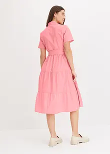 Blusklänning i elastisk bomullsmix, bonprix