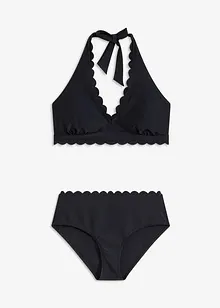 Halterneckbikini (2 delar) med återvunnen polyamid, bonprix