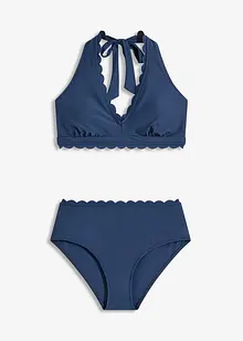 Halterneckbikini (2 delar) med återvunnen polyamid, bonprix