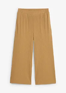 Ribbstickad jerseybyxa med bekväm midja, bonprix