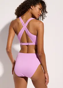 Ribbstickad bikini med BH-topp (2 delar), bonprix