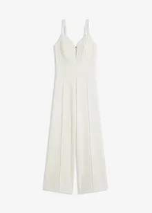Jumpsuit med spets och smala axelband, bonprix