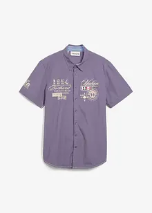 Kortärmad skjorta med tryck, Slim Fit, bonprix
