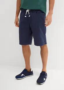 Dra på-shorts i linneblandning, Regular Fit, bonprix