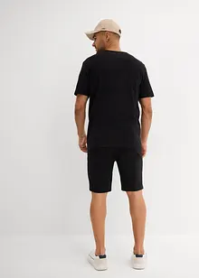 T-shirt och trikåbermudas av ren bomull (2 delar), bonprix
