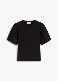 Topp med spetsärmar, bonprix