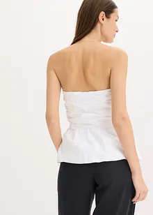 Ärmlös blus med ballongformad nederkant, bonprix
