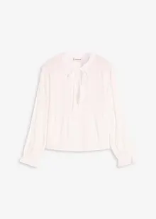 Blus med hålbroderi, bonprix
