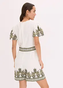 Jumpsuit med lin, bonprix