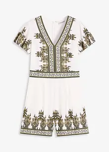 Jumpsuit med lin, bonprix